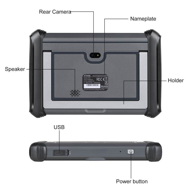 XTOOL D7W D7WIFI Bi-directional All Systems Diagnostic & Key Programmer Support ECU Coding CAN FD & DOIP 40+ Services