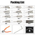 Original Lishi 32 Stück Set Auto Türschloss Pick 2-in-1 Decoder Schlosser Werkzeug