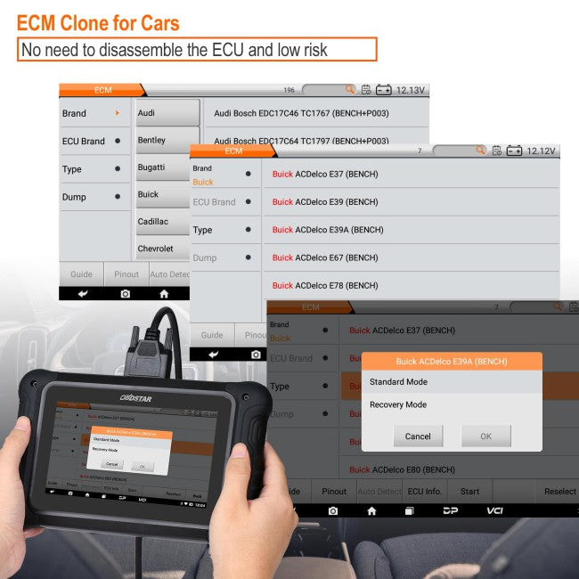 2026 Full Version OBDSTAR DC706 ECU Tool for Car and Motorcycle with ECM+TCM+BODY ECU Clone by OBD or BENCH