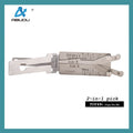 ABUDU AIAM001U TOY48 Ignition and Universal Door Lock Internal Mill 4-Track Pick and Decode 2-in-1 Tool, Tooth Depth (5-cut) IC CARD:872