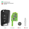 Xhorse XSMQB1EN Smart Remote Key for VW MQB Flip Key 3 Buttons Proximity Remote English Version 5PCS/Lot