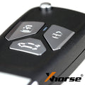 Xhorse XNAU01EN Audi Stil Kabelloser VVDI Universeller Klapp-Fernbedienungsschlüssel mit 3/4 Tasten, 5 Stück/Set