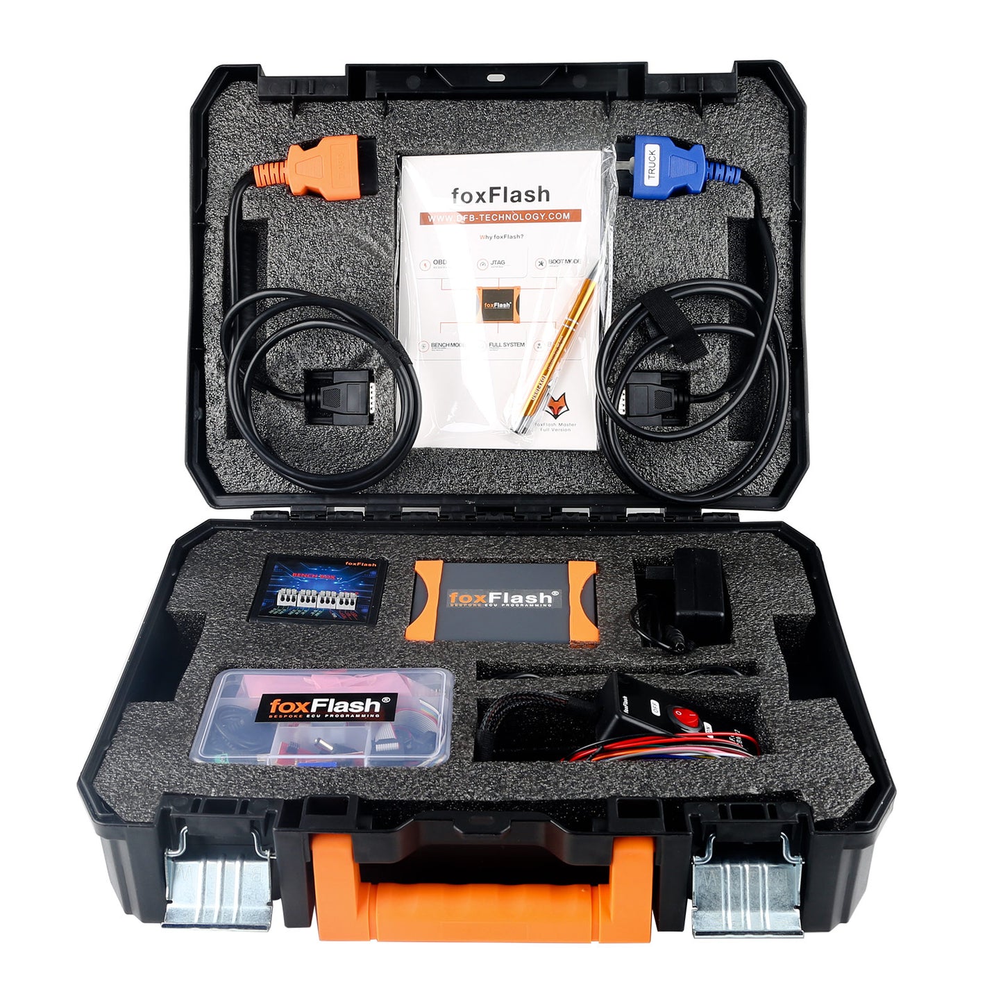 Foxflash ECU TCU Tool SW V1.4.3.2 FW:D087 OBD Bench Boot Mode No Annual Cost with Free WinOLS Damos2020