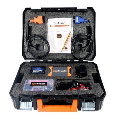 Foxflash ECU TCU Tool SW V1.4.3.2 FW:D087 OBD Bench Boot Mode No Annual Cost with Free WinOLS Damos2020