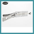 Kit serrurier Lishi 2 en 1 Auto Pick et Décodeur comprenant 77 pièces