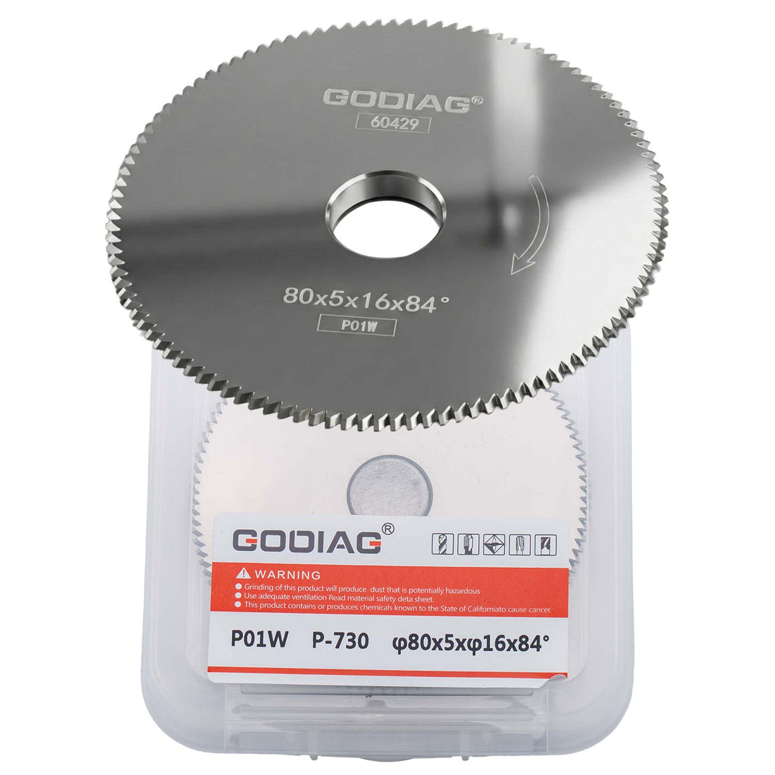 GODIAG P01W 앵글 밀링 커터 φ80x5xφ16x84° Keyline Carat; JMA BERNA; VIENNA; SARATOGA Block A; Bravo; POKER; REKORD; SPEED; DUO, JZ-323용