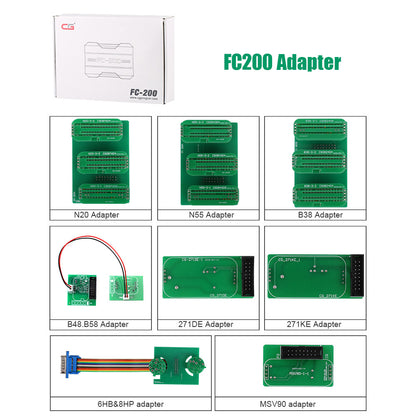 CG FC200 ECU Programmer Full Version with New Adapters Set 6HP & 8HP / MSV90 / N55 / N20 / B48/ B58