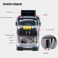 Xhorse Dolphin II XP-005L Key Cutting Machine with Key Reader and XDKP00GL Blade Skimmer Key Identification Device