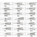 Original Lishi 32 Stück Set Auto Türschloss Pick 2-in-1 Decoder Schlosser Werkzeug
