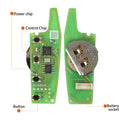 Xhorse XKFEF6EN FA.LL Type Wired Folding Key 4 Buttons Bright Black Universal Remote Key, 5pcs per lot