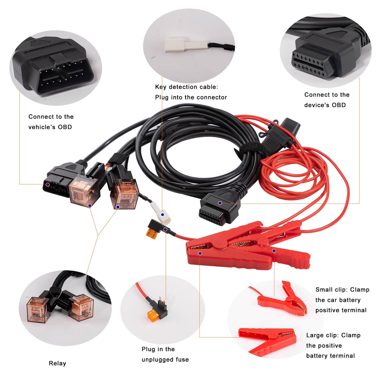 KEYDIY Toyota 8A (BA) 4A all-lost All Keys Lost Adapter Cable