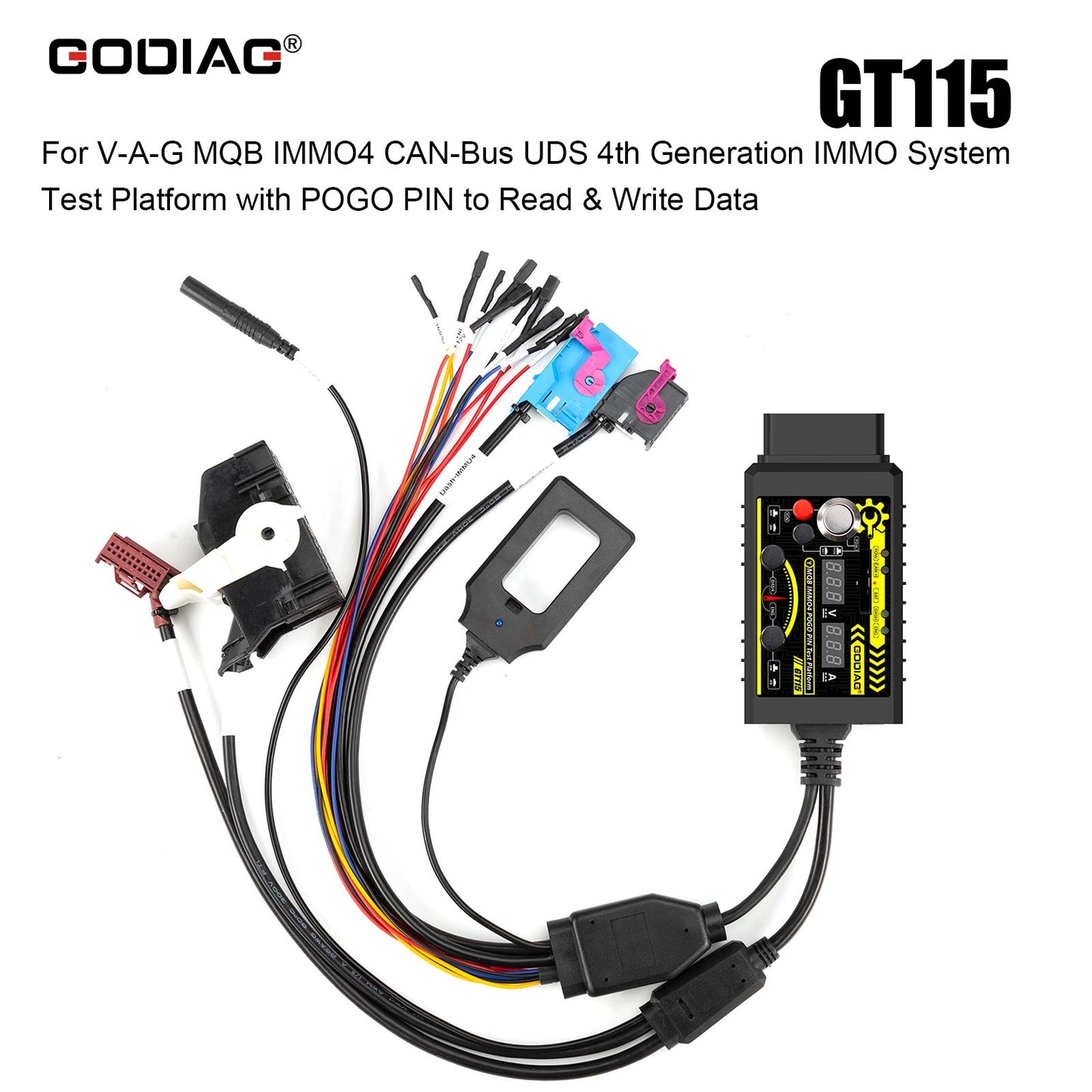 GODIAG GT115 MQB IMMO4 POGO PIN Test Platform with GODIAG MQB Data Collector ELV/TCM DSG Gearbox Adapter