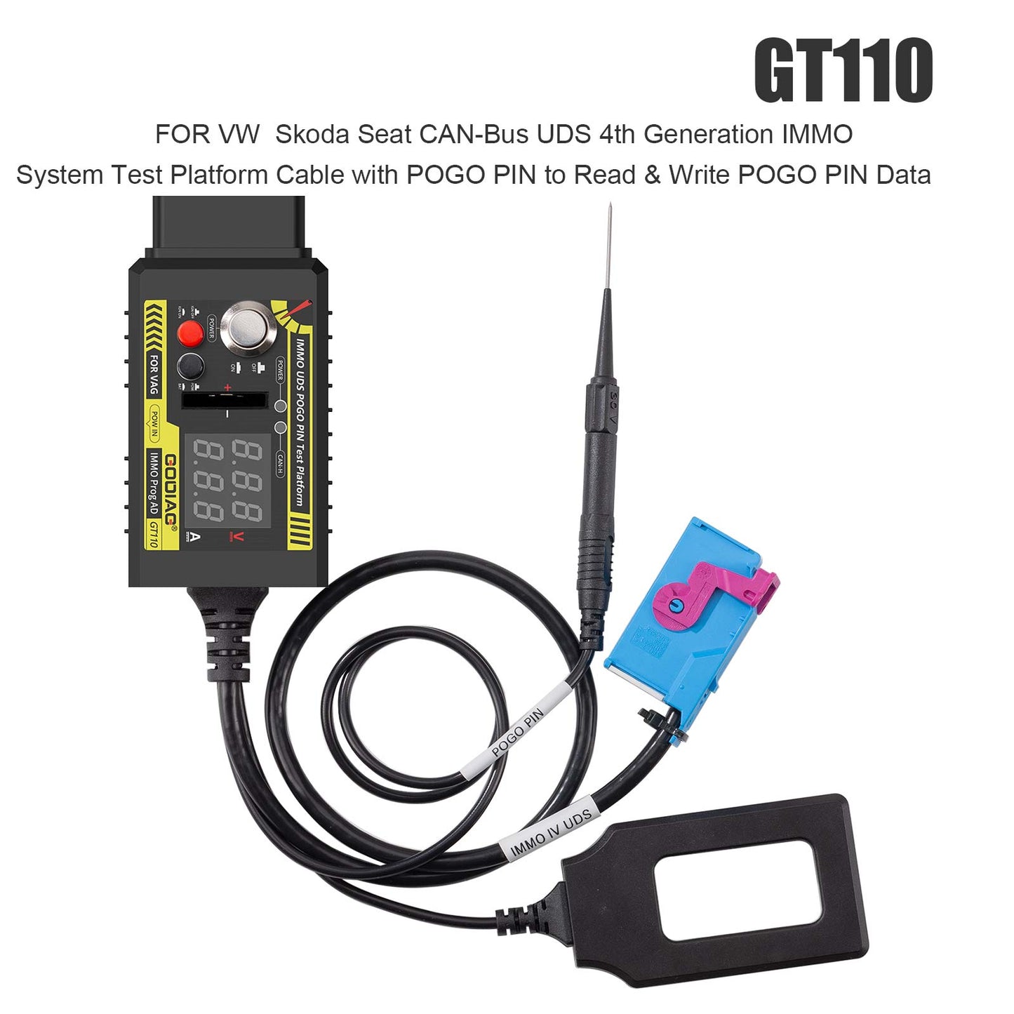 GODIAG VAG Test Platforms GT112 K-Line with GT111 CAN-Bus and GT110 CAN-Bus UDS With Pogo Pin For VAG 2nd/3rd/3.5th/4th Generation Dashboard IMMO