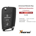 Xhorse XKMQB5EN XKDM05EN VW MQB 2nd Generation 3 Buttons Smart Key Universal Remote Key 5pcs/lot