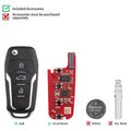 Xhorse XNFO01EN Universal Wireless Remote Key for Ford 4 Buttons English Version 5-Pack