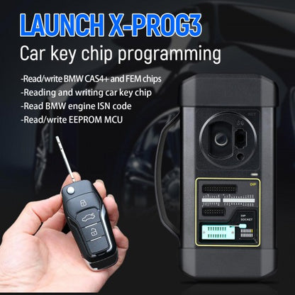 Launch GIII X-Prog 3 Advanced Immobilizer & Key Programmer Plus MCU3 Adapter Work on Mercedes Benz All Keys Lost BMW BDC2 Add Key and ECU TCU Reading