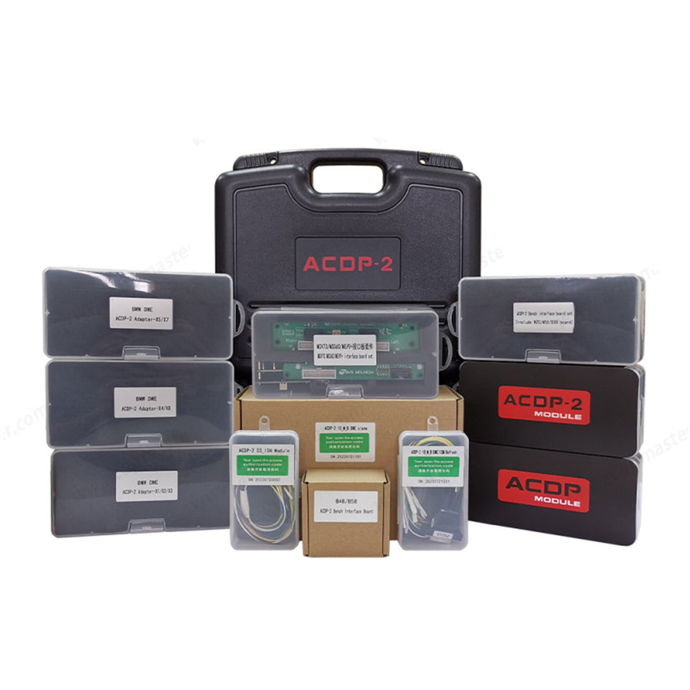 Yanhua Mini ACDP-2 DME Clone Package with Modules 3, 8, 15, 18, 27 and Bench Interface Boards for BMW and Mercedes-Benz