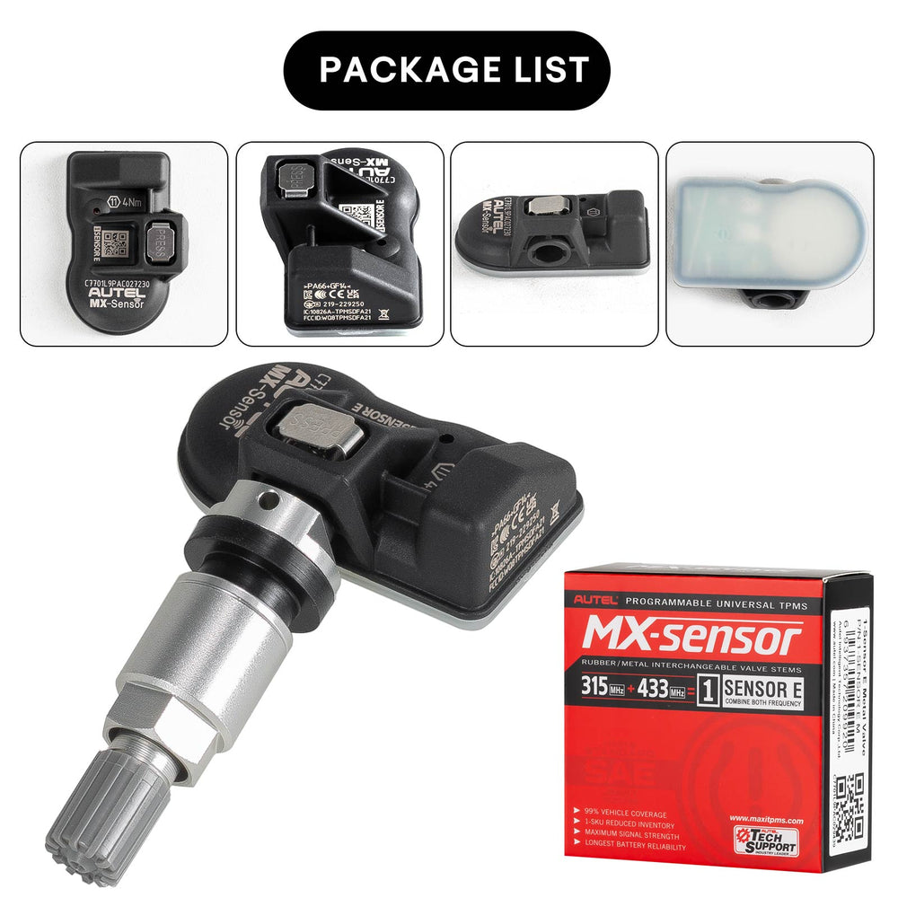 Autel MX-Sensor 433/315 MHZ 2 in 1 Universal Programmable TPMS Sensor