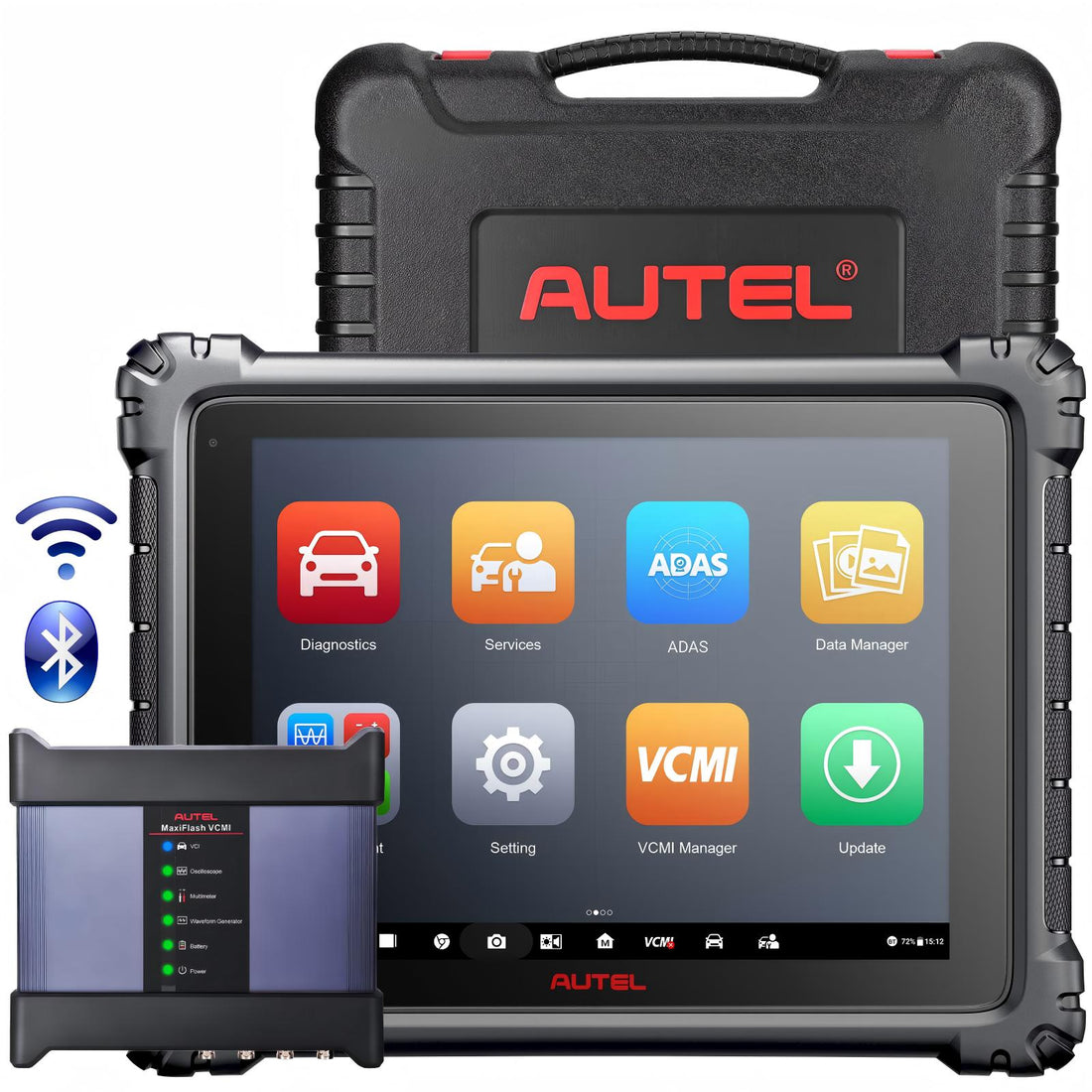 Autel Maxisys Ultra Tam Sistemler Teşhis Aracı 5-in-1 VCMI ile MSOAK Osiloskop Aksesuar Kiti