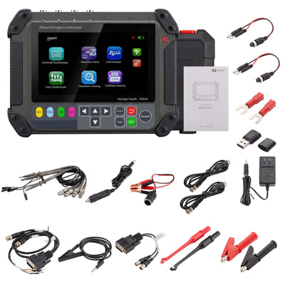 Osciloscopio universal y automotriz DIAGXT T80, almacena, analiza, modifica y envía datos CAN Bus, fácil de usar con memoria de 4G