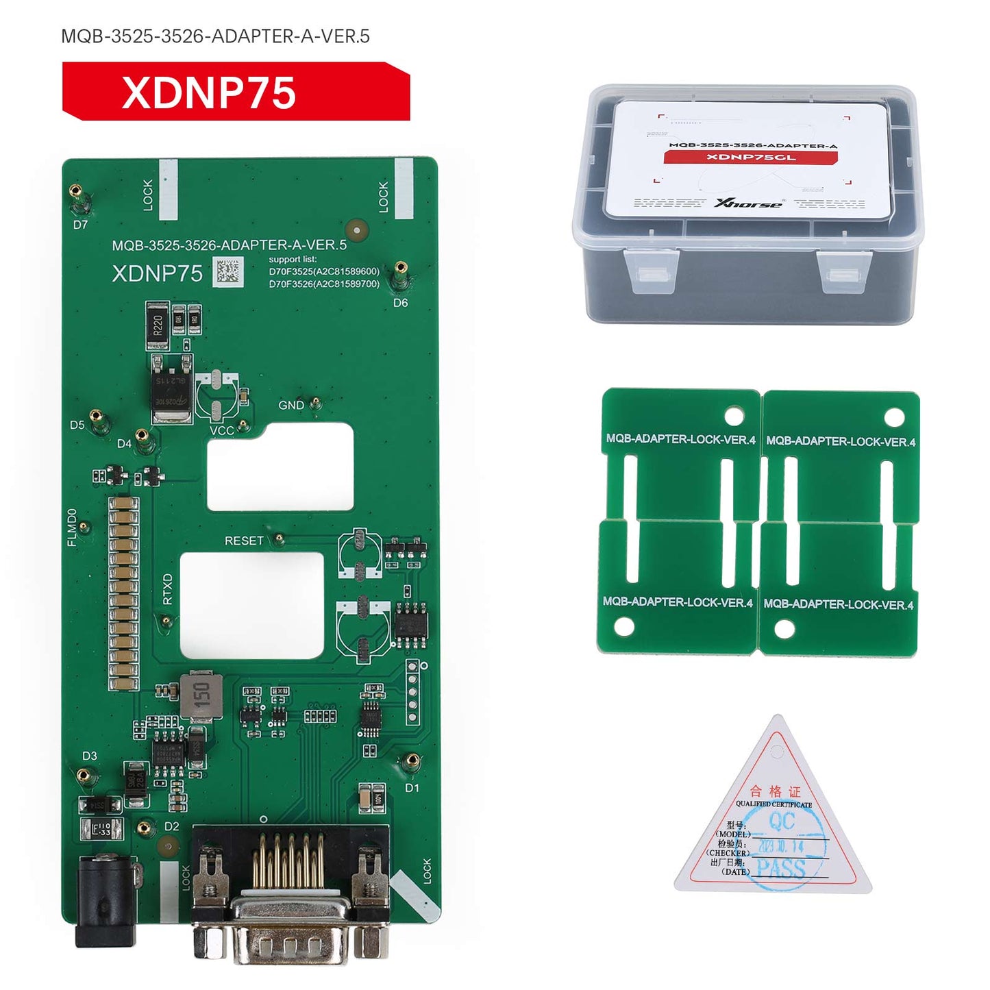 Xhorse MQB48 No Disassembly No Soldering 13 Full Set Adapters XDNPM3GL for VVDI Key Tool Plus, VVDI Prog and Multi-Prog