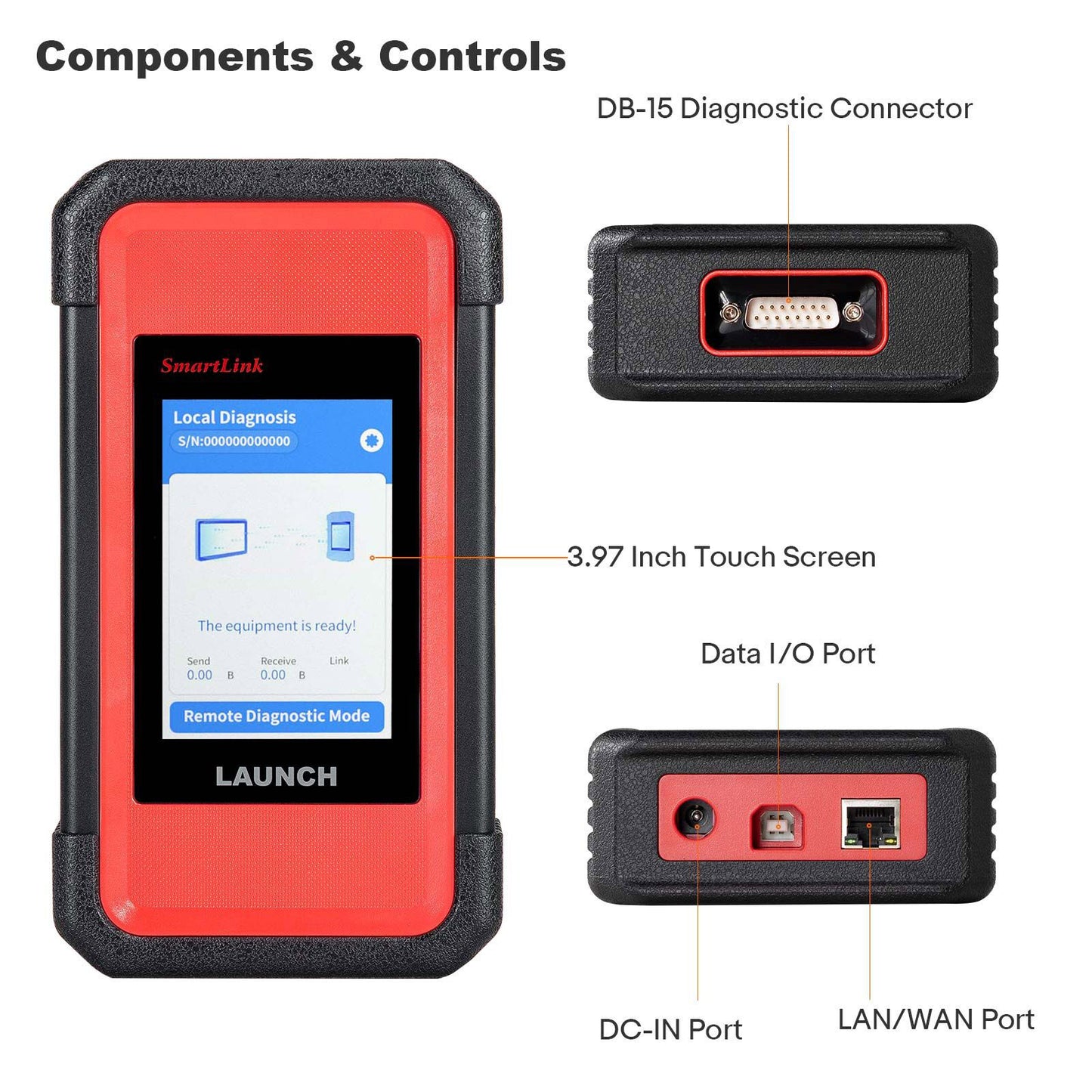 [EU/UK Version] 2026 Launch X431 PAD V Elite J2534 Tool With Smartlink C Support ECU/ECM Online Program Topology Map CAN/CANFD/DoIP 60+ Services