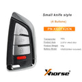 Xhorse XSDFX2EN XS Series Small Knife Style Universal Smart Key 4 Buttons 5pcs per Lot