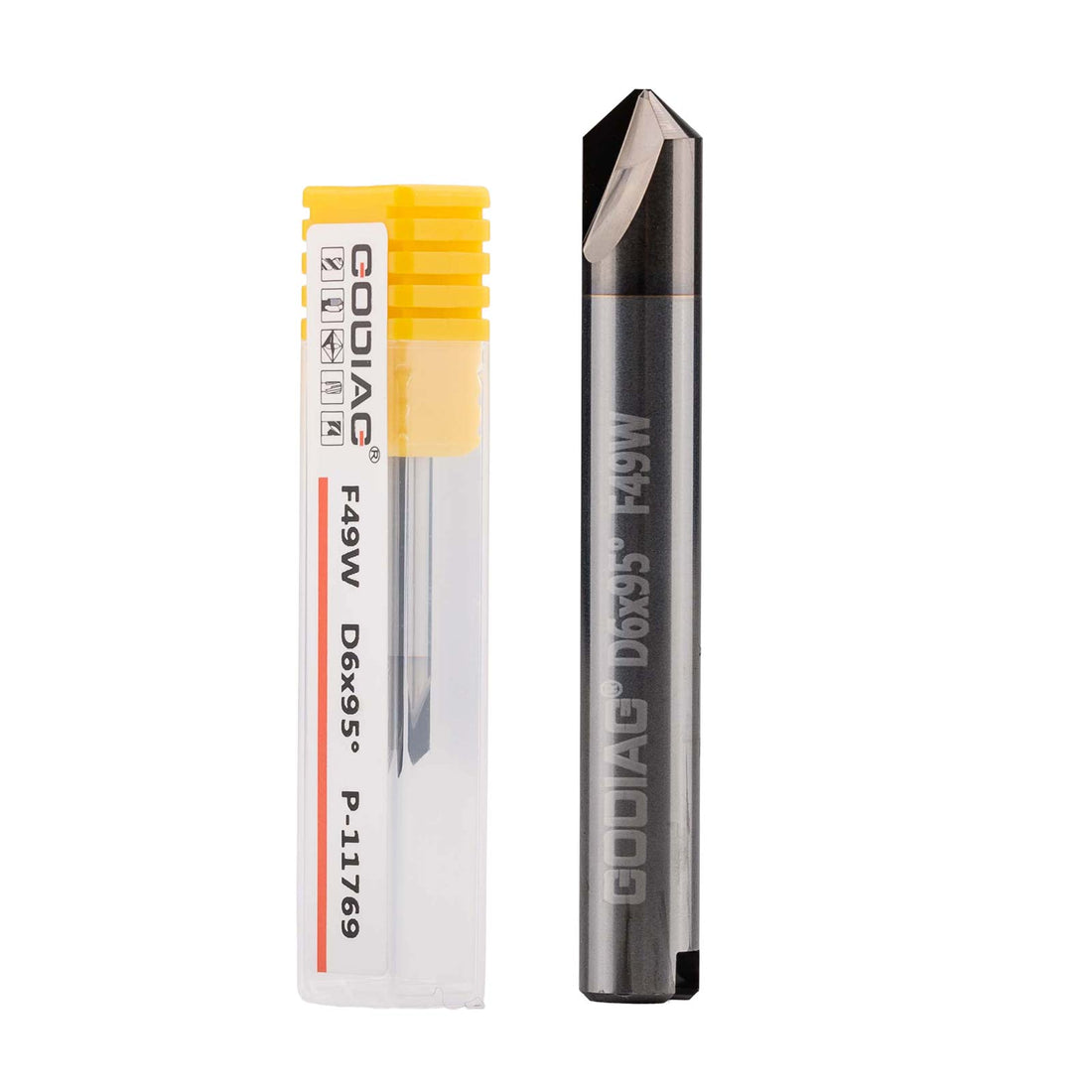 GODIAG F49W 95° Dimple Cutter φ6x95°x2T For SILCA MATRIX PRO, MATRIX EVO, MATRIX SLX, MATRIX SX, MATRIX S