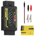 GODIAG GT105 II ECU IMMO 프로그래머 AD OBD2 브레이크 아웃 박스 ECU 커넥터 디스플레이 차량 전압 11V 미만 배터리 전압 경고 알림