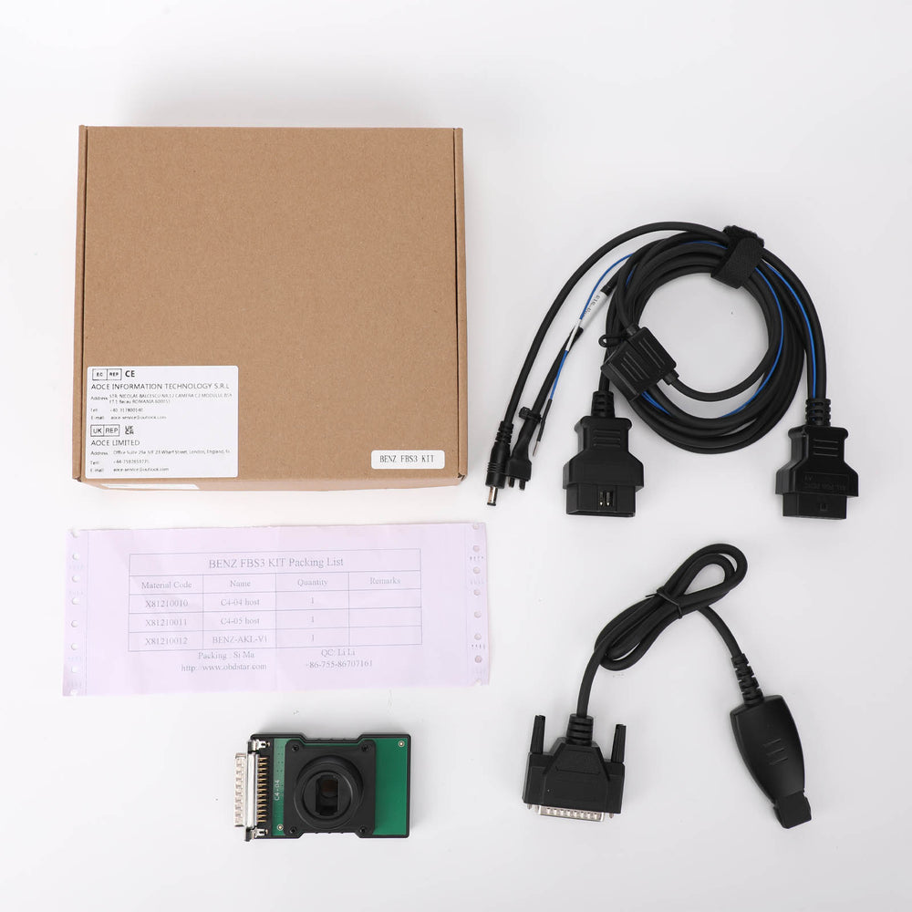 OBDSTAR BENZ FBS3 Kit – PIN Code Reading, ECU Reset, Virgin Programming & Key Programming for X300 Classic G3 & MP001