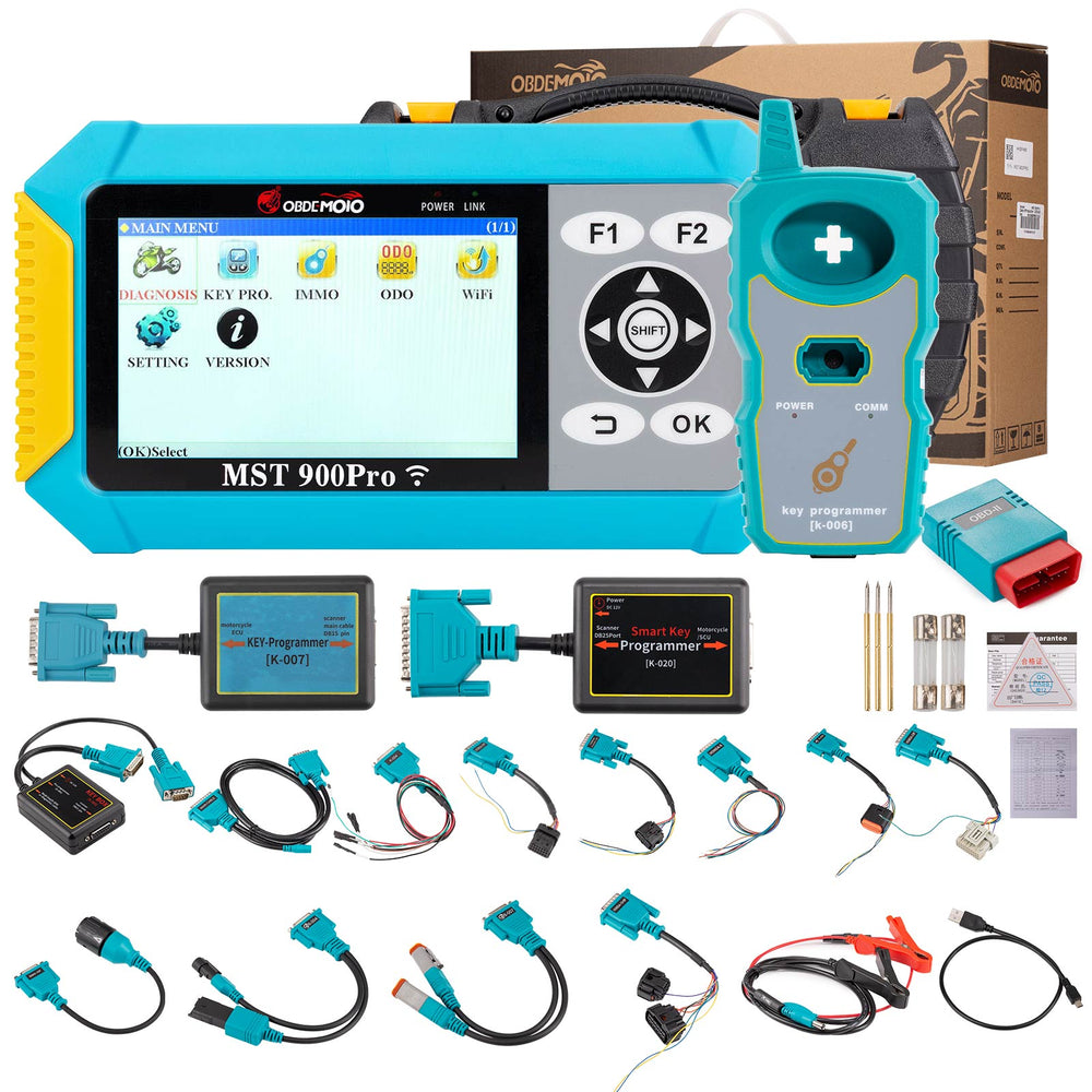 OBDEMOTO 900PRO 3-in-1 Motorcycle Scanner For BMW/ Harley Davidson/ Ducati Support Diagnosis + Key Matching + ODO Mileage Adjustment