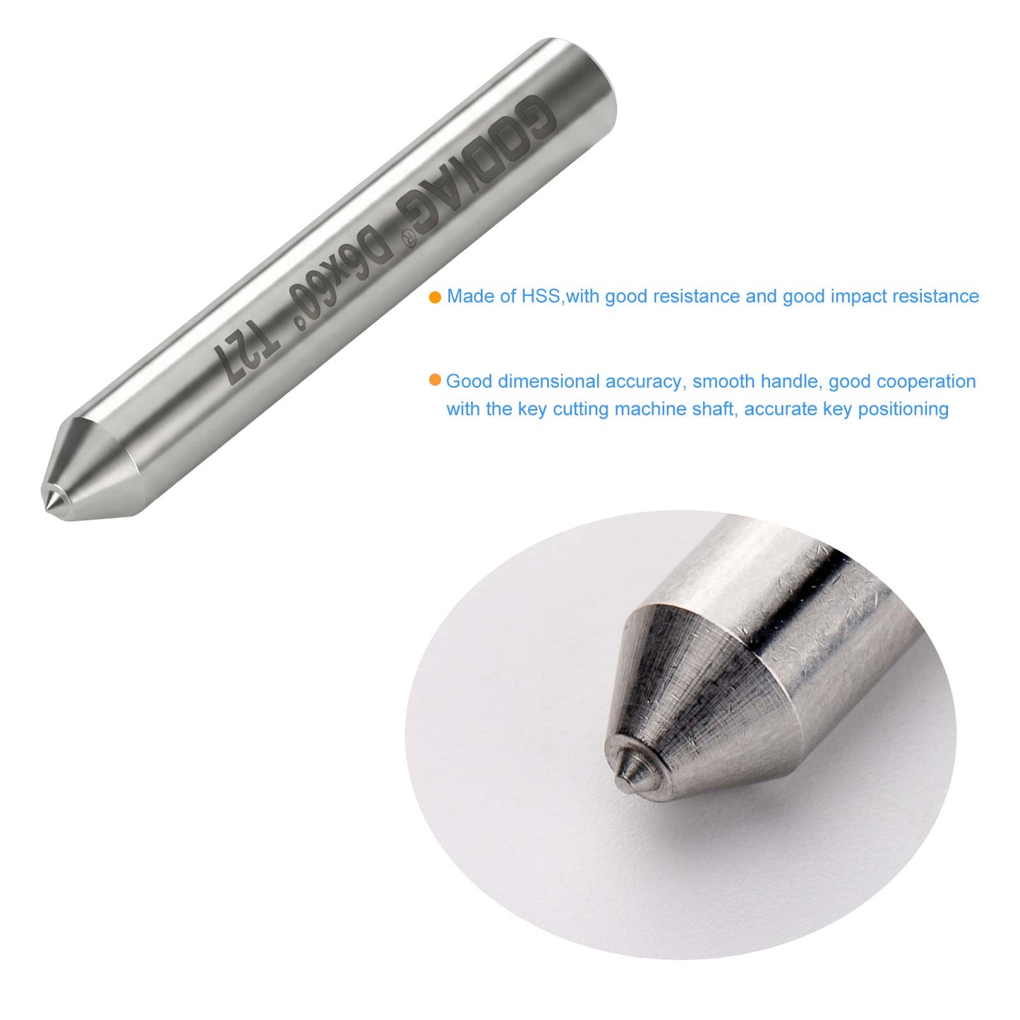 5pcs/lot GODIAG T27 Tracer φ2.35x60°xD6x40 For SILCA MATRIX PRO, MATRIX EVO, MATRIX SLX, MATRIX SX, MATRIX S