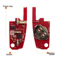 Xhorse XKA620EN Kunci Pintar Audi A6L Generasi ke-2 3 Tombol Kunci Remote Universal, 5 Pcs/Set