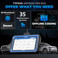 TOPDON ArtiDiag Pro V2.0 Mid-level Diagnostic Tool 35 Maintenance Services ECU Coding Bi-Directional Control Full System Diagnostics for 100+ Makes