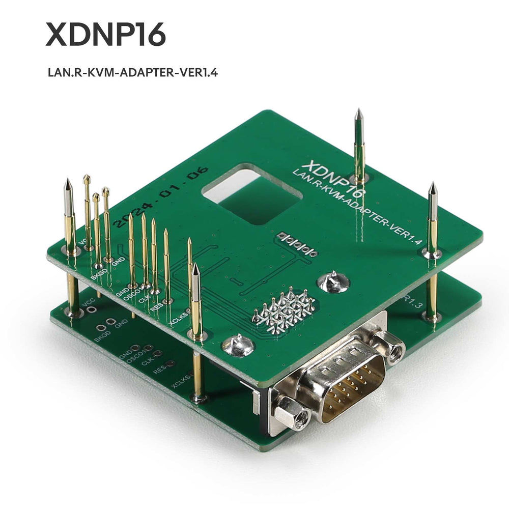 Xhorse XDNP16 Set Adapter Tanpa Solder untuk Land Rover KVM, Kompatibel dengan VVDI Prog, Mini Prog, dan Key Tool Plus