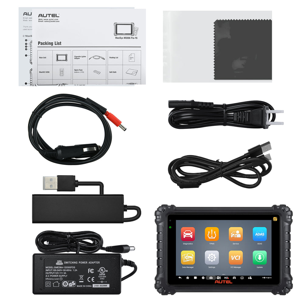 Autel MaxiSYS MS906 Pro-TS Diagnostic Scanner Tool: Upgrade of MS906TS/ MS906BT/ MK906BT/ MS906, OE All Systems Diagnoses & Complete TPMS Function