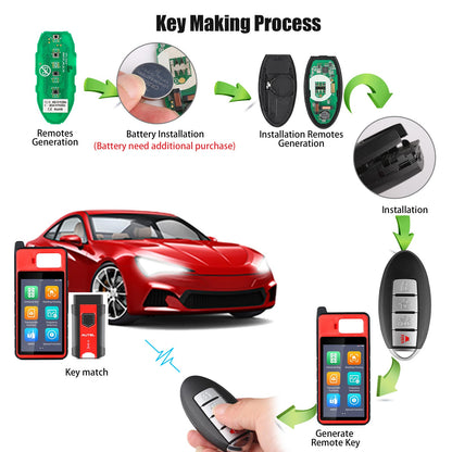 AUTEL IKEYNS004AL Nissan, 4 Buttons Smart Universal Key
