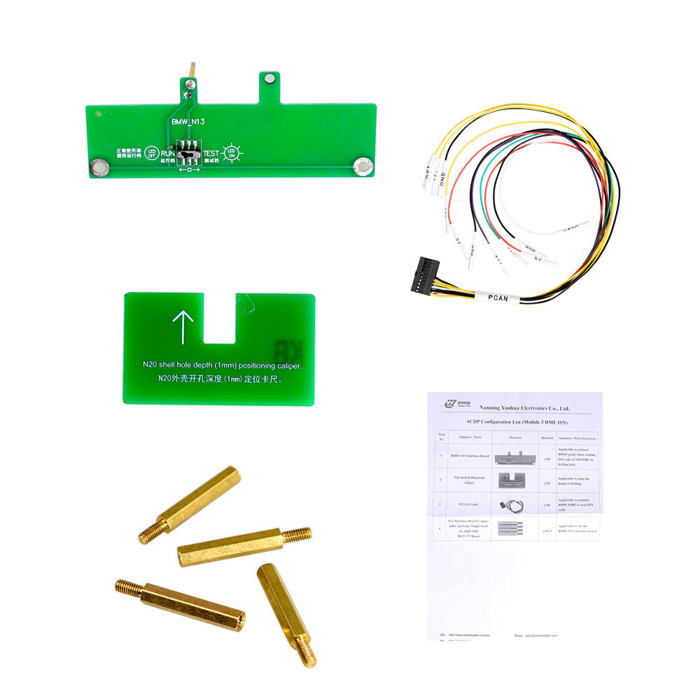 Yanhua Mini ACDP-2 モジュール3 ライセンスA50E、A50B、A50D付き BMW DME ISNコード読み書き OBD経由対応