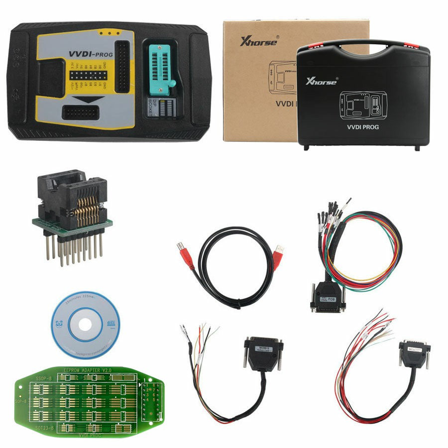 Original Xhorse VVDI PROG Programmer with Land Rover KVM Adapter Solder Free Support