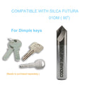 5개 묶음 GODIAG 01DM 90° 딤플 커터 φ6x30Lx90°x2F SILCA Futura Pro, Futura Pro Engraving, Futura Pro Automotive용
