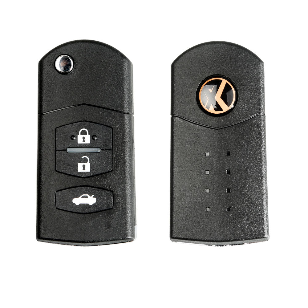 Xhorse XKMA00EN Mazda Flip-Draht-Fernbedienungsschlüssel 3 Tasten Englische Version 5 Stück pro Set