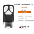 KEYDIY KD ZB26-3 Universal Smart Remote Key 3 Buttons for Audi Type