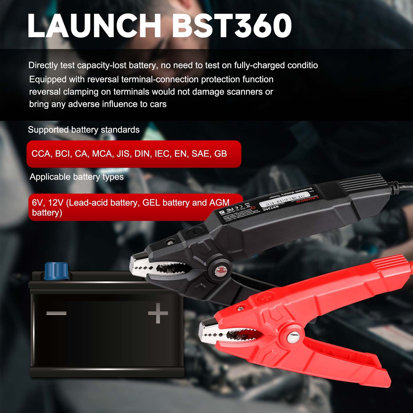 Launch BST360 Battery Tester for X431 PRO/PAD Series