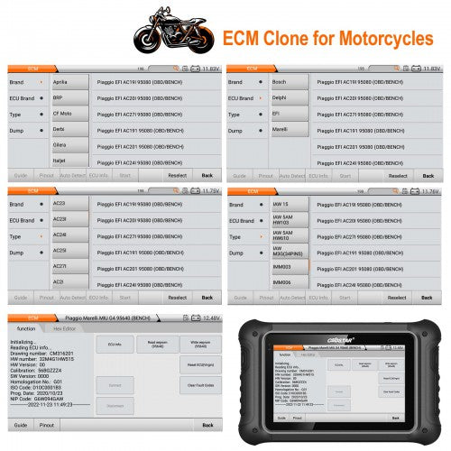 2026 Full Version OBDSTAR DC706 ECU Tool for Car and Motorcycle with ECM+TCM+BODY ECU Clone by OBD or BENCH