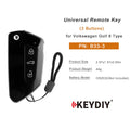 KEYDIY KD B33-3 Universal Remote Key 3 Buttons for Volkswagen Golf 8 Type