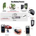 Xhorse XKGA82EN Electroplated Matte Buttons GAO8 Style Universal Wired Remote Key, 5pcs per lot