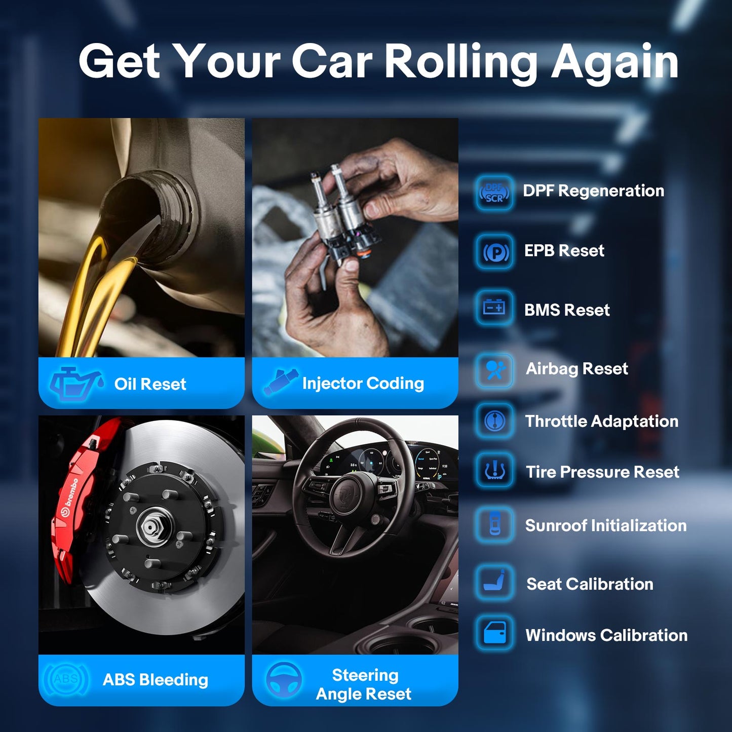 TOPDON TopScan Pro Mid-level Diagnostic Tool with 13 Reset Functions for 70+ Brands Supports iOS & Android FCA Renault Nissan Gateway Unlock TopFix AI