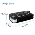 Xhorse XNHY02EN Hyundai Flip Wireless Remote Key 3 Buttons English Version 5pcs per Lot