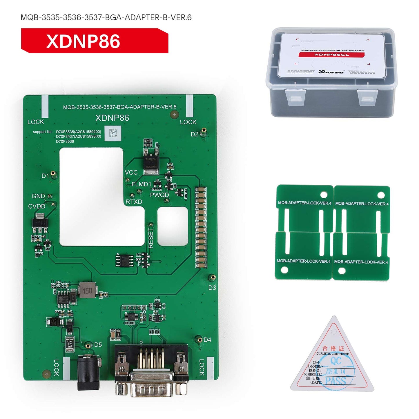 Xhorse MQB48 No Disassembly No Soldering 13 Full Set Adapters XDNPM3GL for VVDI Key Tool Plus, VVDI Prog and Multi-Prog