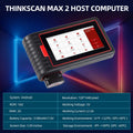 ThinkCar ThinkScan MAX All System Car Diagnostic Scan Tool OBD2 Scanner with 28 Maintenance Functions